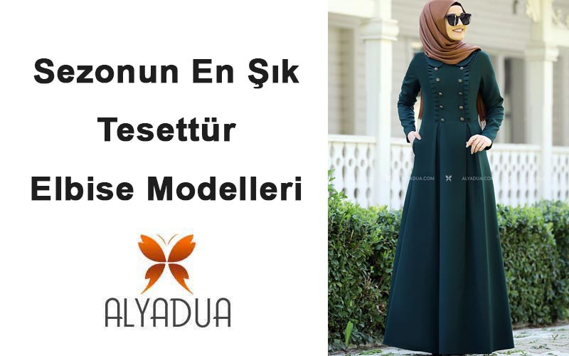 Sezonun En Şık Tesettür Elbise Modelleri