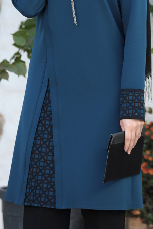 Laser Detail Asia Evening Suit - Petrol - 4