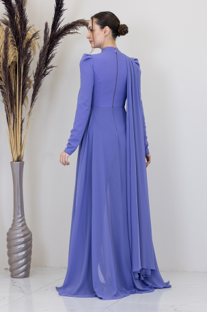 Stone Flower Embroidered Flower Jumpsuit - Lilac - 2